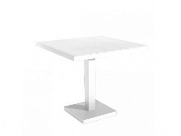 Mesa Finley cuadrada blanca