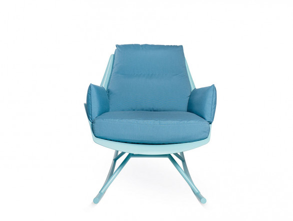 Sillón Anou azul balancín