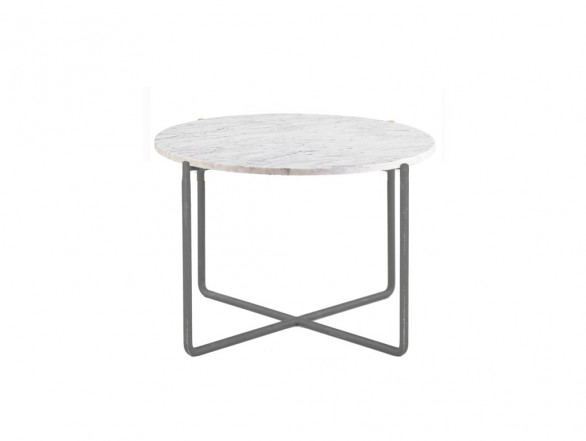 Mesa baja chillout Cross antracita y mármol