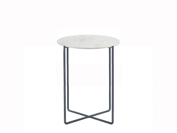 Mesa alta Cross gris y mármol