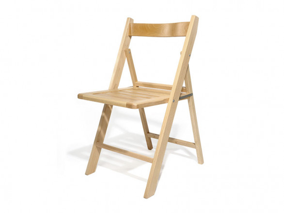Silla plegable madera natural 